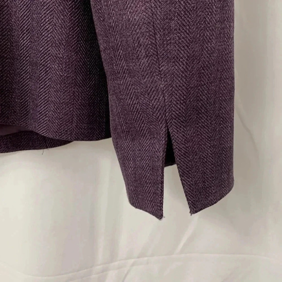 Women’s Le Suit 2 Piece Skirt Set Dark Purple Size 8P EUC - Picture 9 of 10